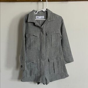 Zara Girl’s Romper in Gray